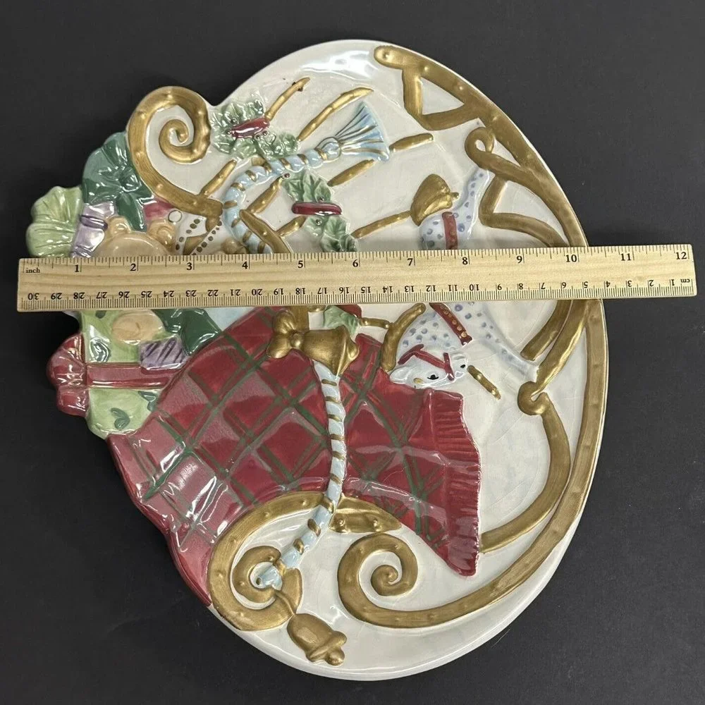 Ceramic Christmas Decorative Plate 12